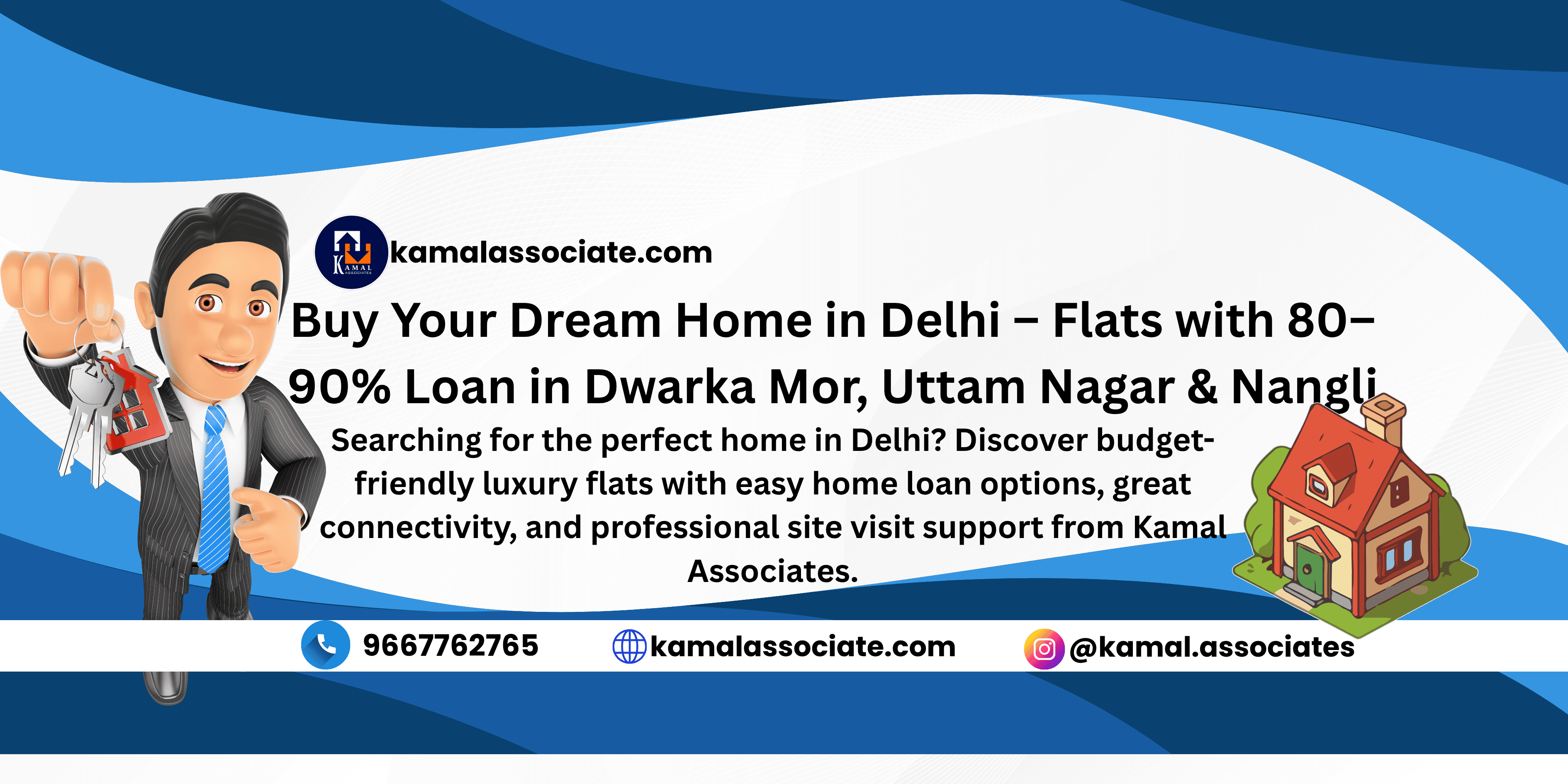 Buy Your Dream Home in Delhi – Flats with 80–90% Loan in Dwarka Mor, Uttam Nagar & Nangli
