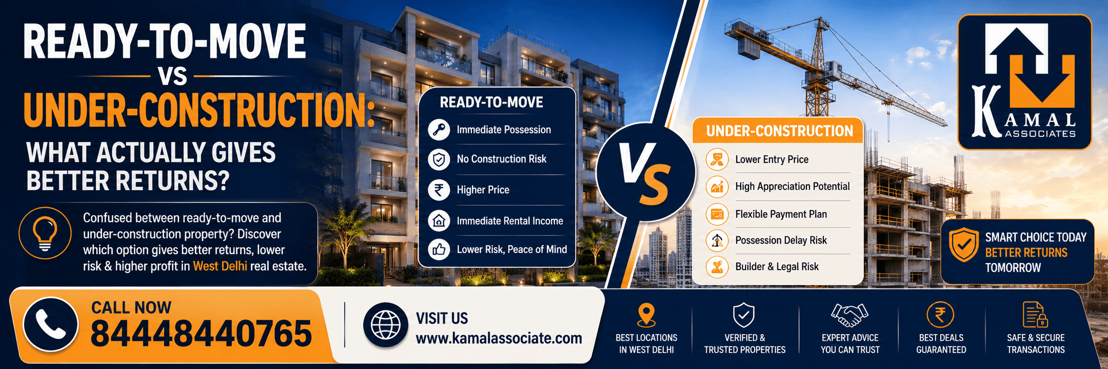 Ready-to-Move vs Under-Construction: What Actually Gives Better Returns?