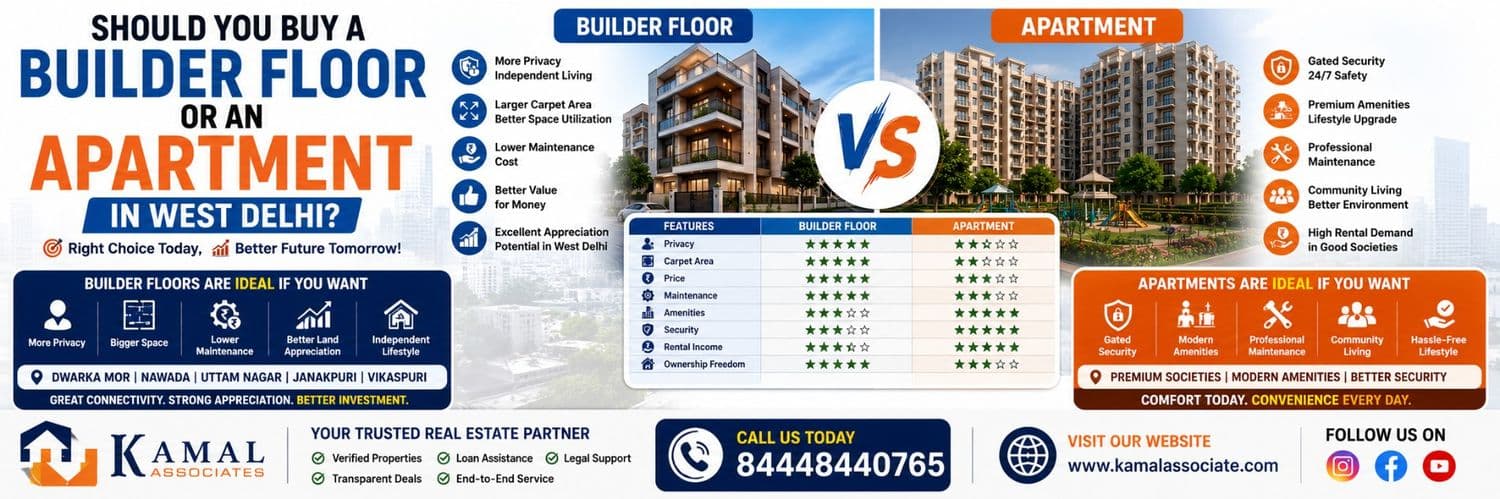 Should You Buy a Builder Floor or an Apartment in West Delhi?